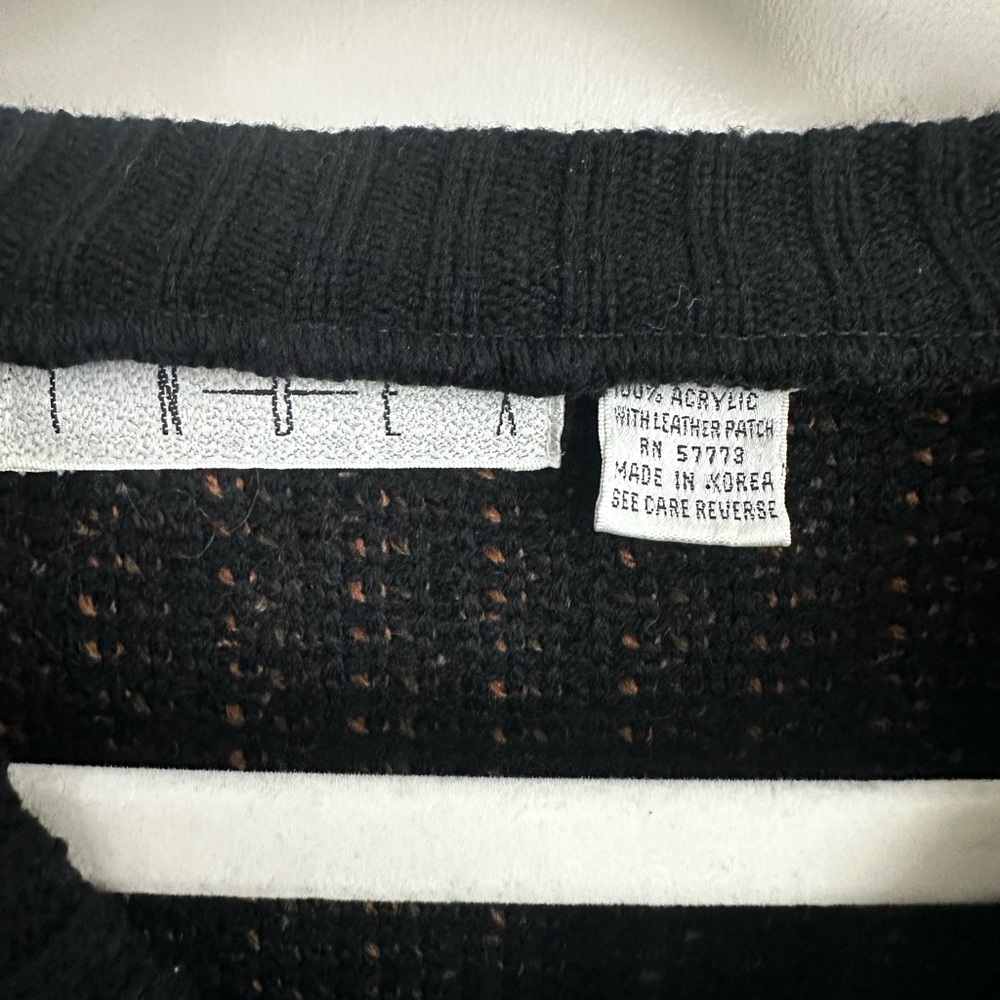 Vintage Chunky Preppy Pullover V-neck Grandpa Sweater by Index - Picture 3 of 7
